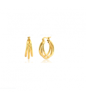 18K Gold Earrings - Silver 925 Jewelry