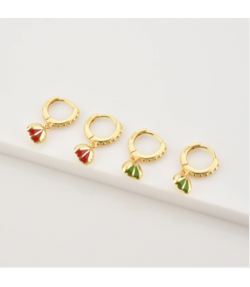 Ladybug Earrings 18K Gold - Jewelry