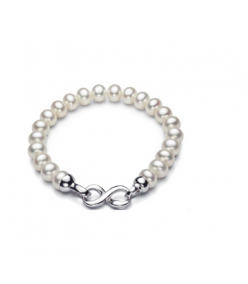 Infinity Bracelet - Pearls Jewelry
