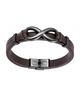 Infinity Men Bracelet - Leather Jewelry