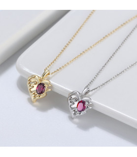 Torn Heart Necklace - 14KGold Jewelry
