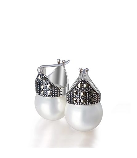 Nacre Earrings - Silver 925 Jewelry