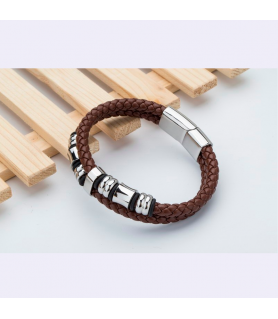 bay leather bracelet men