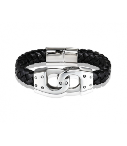 Cuffs statement leather bracelet